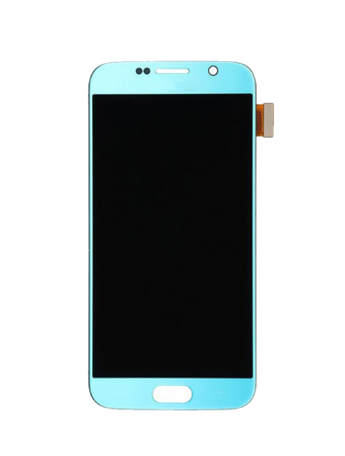 Écran OLED sans cadre pour Samsung Galaxy S6 (reconditionné) (Bleu Topaze) – Image 2