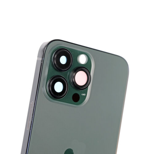 Coque arrière avec petites pièces pour iPhone 13 Pro (version UE/globale) (pièce d'origine d'occasion: grade B) (vert alpin) – Image 5