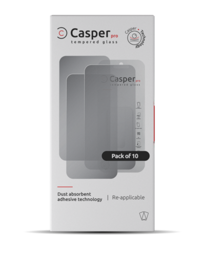 Verre trempé Casper Pro pour iPhone 15 Pro (lot de 10) (Confidentialité) – Image 3