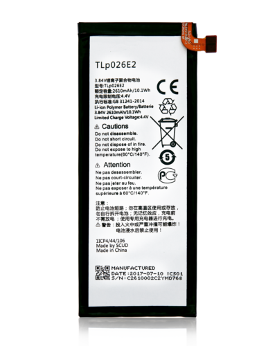 Batterie de remplacement pour Alcatel Idol 4 / BlackBerry DTEK50 (TLP026E2)