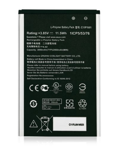 Batterie de remplacement pour Asus ZenFone Selfie (ZD551KL / Z00UD) / 2 Laser (ZE550KL / Z00LD) (C11P1501) – Image 5