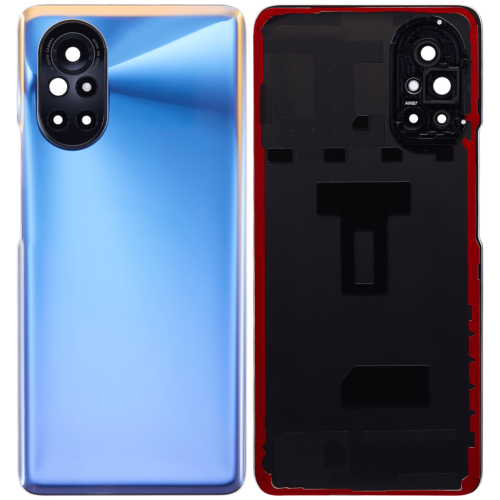 Back cover Glass With Camera Lens For Huawei Nova 8 (Blue) – Image 2