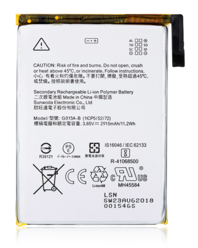 Replacement Battery For Google Pixel 3 (G013A-B)