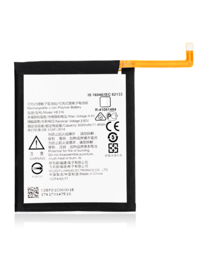 De remplacement batterie pour Nokia 6 (Dual Sim) (HE316)