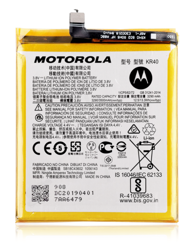 Replacement Battery For Motorola One Action (XT2013-1 / XT2013-2 / XT2013-4 / 2019) (KR40) (Genuine OEM)