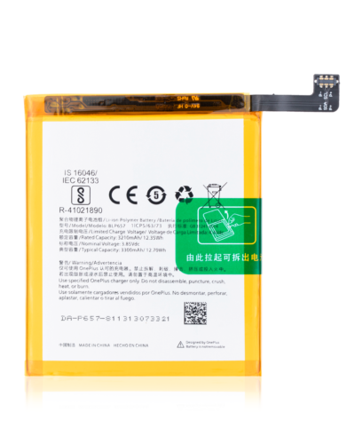 Batterie de remplacement pour OnePlus 6 (A6000 / A6003) (BLP657) – Image 6