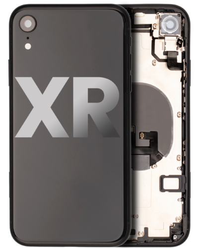 Coque arrière avec petits composants préinstallés pour iPhone XR (Pièce d'origine d'occasion: Grade A) (Noir) – Image 8