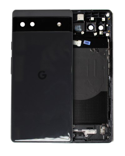 Back Housing For Google Pixel 6a (Used OEM Pull: Grade B/C) (Charcoal)