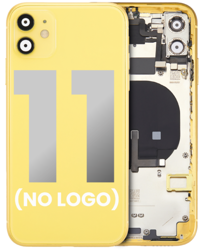 Back châssis W/ Small Components pré-installé pour iPhone 11 (No Logo) (compatible qualité supérieure) (jaune)