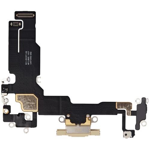 Charging Port Flex Cable For iPhone 15 (Premium) (Yellow) – Image 3