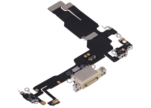 Charging Port Flex Cable For iPhone 15 (Premium) (Yellow) – Image 4