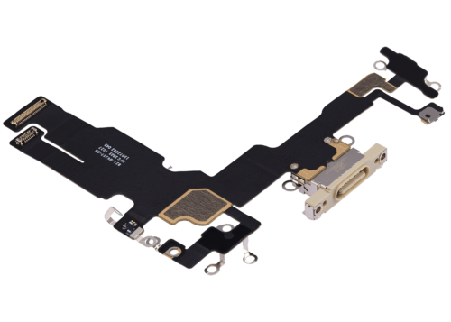 Charging Port Flex Cable For iPhone 15 (Premium) (Yellow) – Image 5