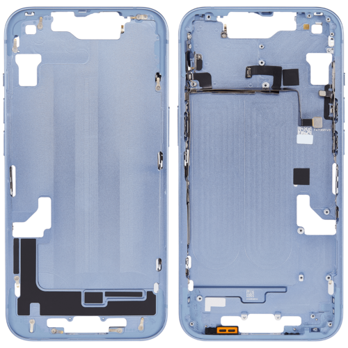Mid-Frame Housing W/ Small Parts For iPhone 14 (US Version) (Aftermarket Plus) (Blue) – Image 2
