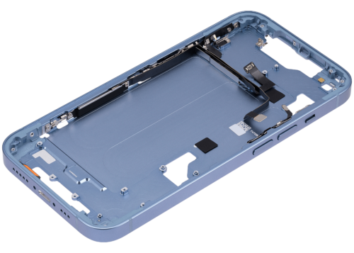 Mid-Frame Housing W/ Small Parts For iPhone 14 (US Version) (Aftermarket Plus) (Blue) – Image 6