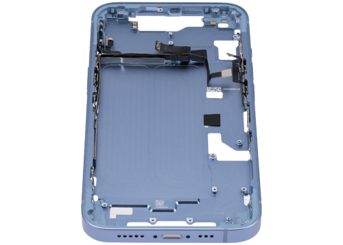 Mid-Frame Housing W/ Small Parts For iPhone 14 (US Version) (Aftermarket Plus) (Blue) – Image 7