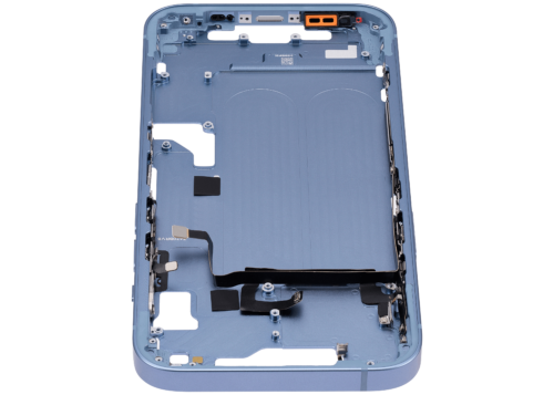 Mid-Frame Housing W/ Small Parts For iPhone 14 (US Version) (Aftermarket Plus) (Blue) – Image 8