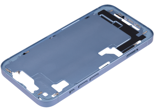 Mid-Frame Housing W/ Small Parts For iPhone 14 (EU / Global Version) (Aftermarket Plus) (Blue) – Image 6