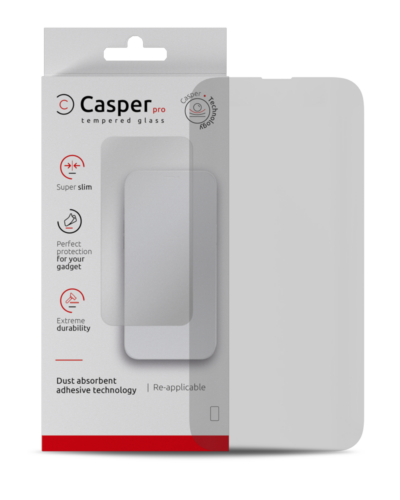 Casper Pro Tempered Glass For iPhone 15 / 16 (Retail Pack) (Matte)