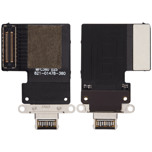 Charging Port Flex Cable For iPad Pro 12.9" 3rd Gen (2018) / 4th Gen (2020) / iPad Pro 11" 1st Gen (2018) / Pro 11" 2nd Gen (2020) (Aftermarket Plus) (Black) – Image 2