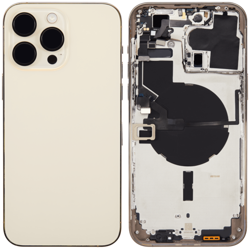 Back châssis W/ Small Parts pour iPhone 14 Pro Max (EU / Global Version) (compatible qualité supérieure) (or) – Image 2