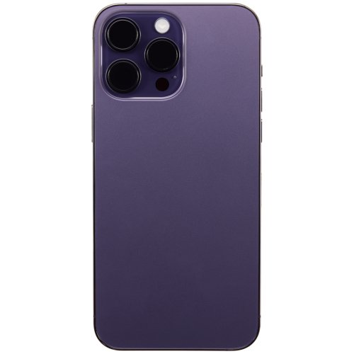 Coque arrière avec petites pièces pour iPhone 14 Pro Max (version UE/globale) (Aftermarket Plus) (violet foncé) – Image 4