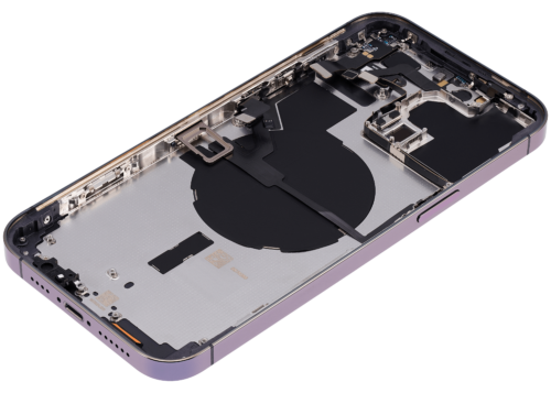 Coque arrière avec petites pièces pour iPhone 14 Pro Max (version UE/globale) (Aftermarket Plus) (violet foncé) – Image 7