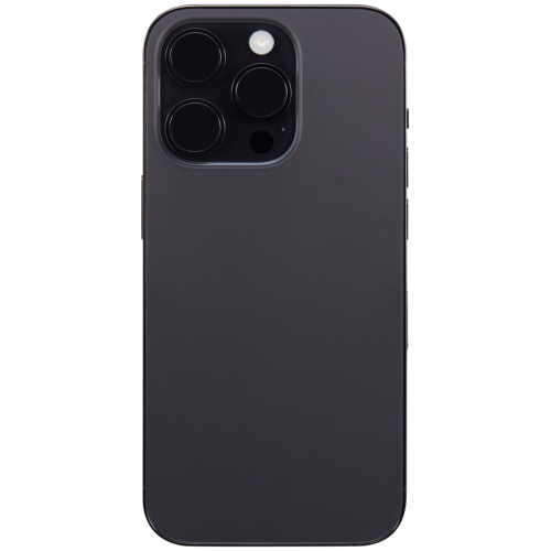 Back Housing W/ Small Parts For iPhone 14 Pro (EU / Global Version) (Aftermarket Plus) (Space Black) – Image 4
