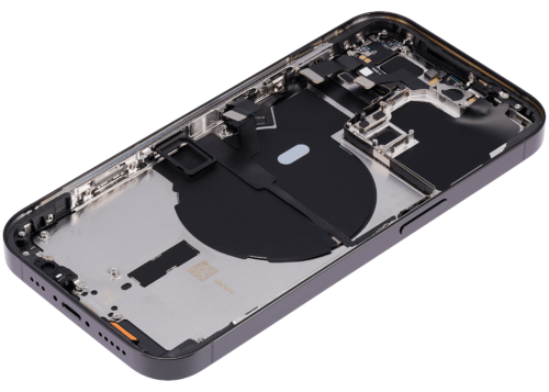 Back Housing W/ Small Parts For iPhone 14 Pro (EU / Global Version) (Aftermarket Plus) (Space Black) – Image 7