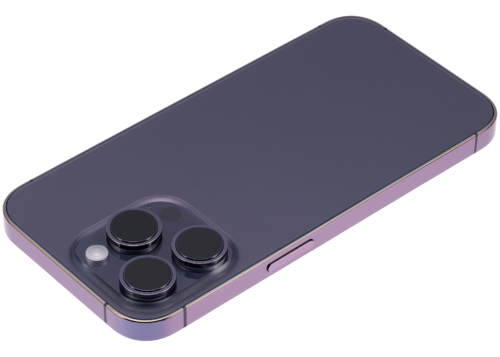 Coque arrière avec petites pièces pour iPhone 14 Pro (version UE/globale) (compatible qualité supérieure) (violet foncé) – Image 6
