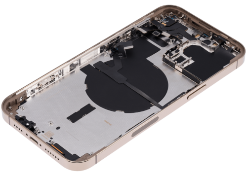 Coque arrière avec petites pièces pour iPhone 14 Pro Max (version US) (compatible qualité supérieure) (Or) – Image 7