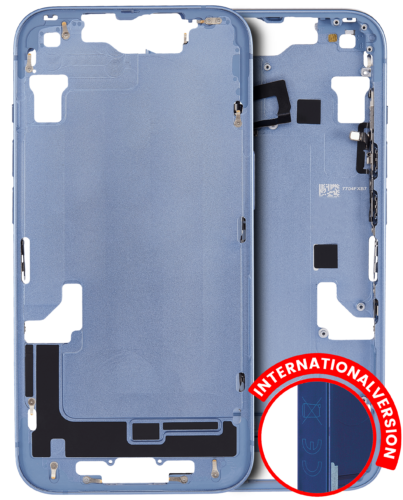 Mid-Frame Housing W/ Small Parts For iPhone 14 (EU / Global Version) (Aftermarket Plus) (Blue) – Image 12