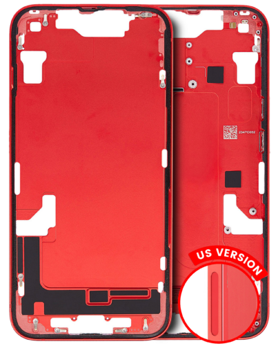 Mid-cadre châssis W/ Small Parts pour iPhone 14 (US Version) (Used OEM Pull: Grade A) (rouge) – Image 3