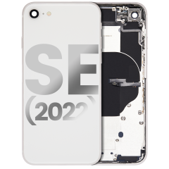 Back châssis W/ Small Components pré-installé pour iPhone SE (2022) (Used OEM Pull: Grade B) (lumière stellaire)