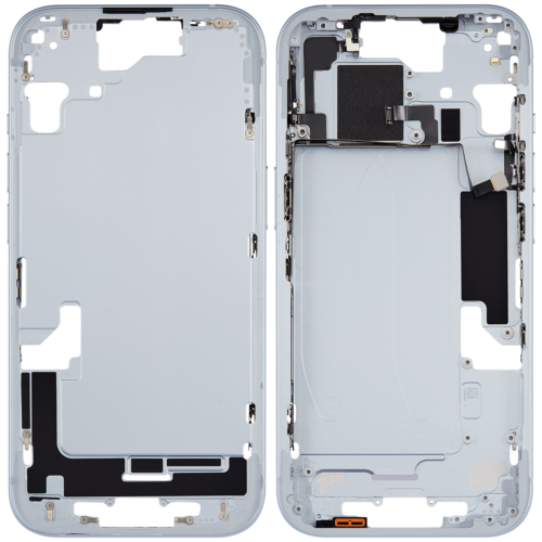 Mid-Frame Housing W/ Small Parts For iPhone 15 (US Version) (Used OEM Pull: Grade A) (Blue) – Image 2