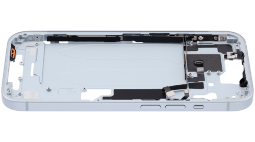 Mid-Frame Housing W/ Small Parts For iPhone 15 (US Version) (Used OEM Pull: Grade A) (Blue) – Image 10