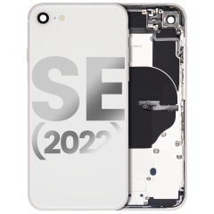 Back châssis W/ Small Components pré-installé pour iPhone SE (2022) (Used OEM Pull: Grade A) (lumière stellaire)