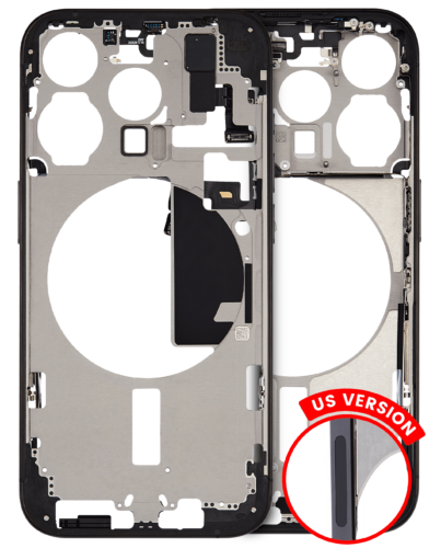 Mid-cadre châssis W/ Small Parts pour iPhone 15 Pro (US Version) (Used OEM Pull: Grade A) (Black Titanium) – Image 12
