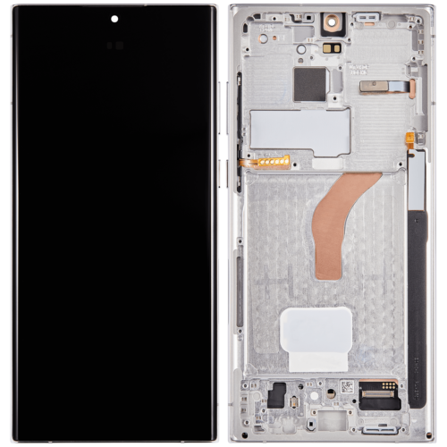 OLED Assembly With Frame For Samsung Galaxy S22 Ultra 5G (Service Pack) (Phantom White) – Image 2