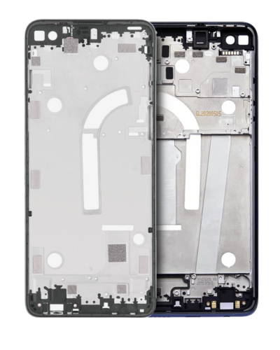 Mid-cadre châssis bloc pour Motorola Moto One 5G (XT2075-1 / XT2075-2 / 2020) (AT&T) (Genuine OEM) (Prussian Blue)