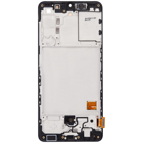 Écran OLED avec cadre pour Samsung Galaxy A41 (A415 / 2020) (Remis à neuf) (Noir Prism Crush) – Image 4