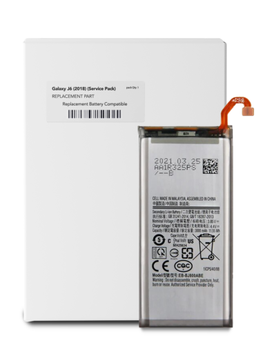 Replacement Battery For Samsung Galaxy J6 (J600 / 2018) (EB-BJ800ABE) (Service Pack)