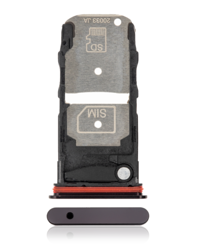Single Sim Card Tray For Motorola Edge Plus 5G (XT2061 / 2020) (Black)