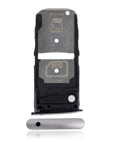Single Sim Card Tray For Motorola Moto Z4 (XT1980 / 2019) (Frost White)
