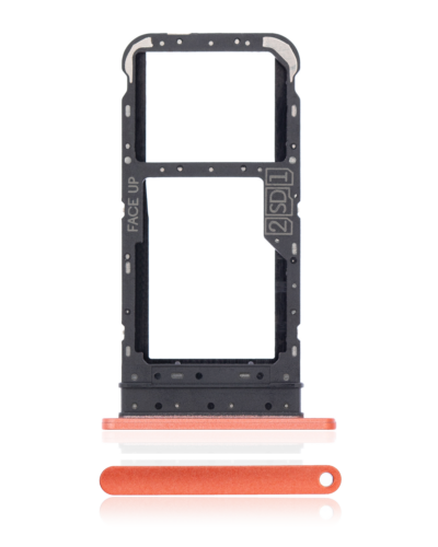 Dual Sim Card Tray For Motorola Moto E7 (XT2095 / 2020) (Satin Coral)