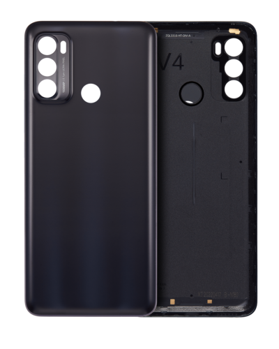 Back cover Glass For Motorola Moto G40 Fusion (XT2147-1 / 2021) (Black)