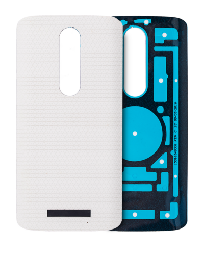 Back cover Glass For Motorola Droid Turbo 2 (XT1585 / XT1580 / XT1581 / 2015) (White)