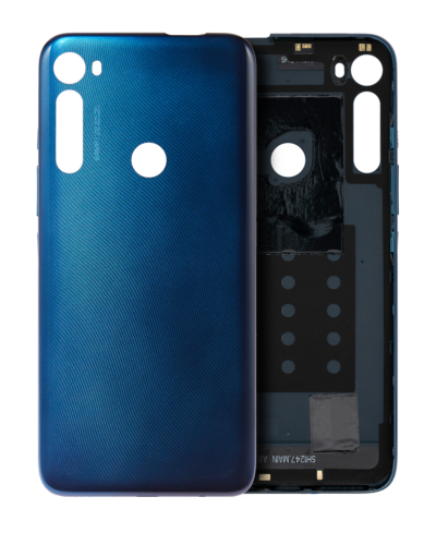 Coque arrière en verre pour Motorola One Fusion Plus (XT2067 / 2020) (Bleu crépuscule)