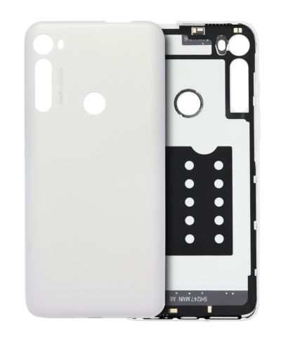Back cover Glass For Motorola One Fusion Plus (XT2067 / 2020) (White)
