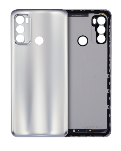 Back cover Glass For Motorola Moto G40 Fusion (XT2147-1 / 2021) (Silver)