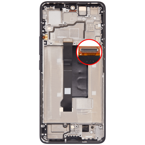 OLED Assembly With Frame For Xiaomi Redmi Note 13 Pro 5G (Refurbished) (Black) – Image 4